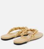 Bottega Veneta - Dot leather thong sandals