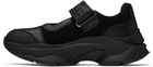 Y's Black Cow Leather Sneakers