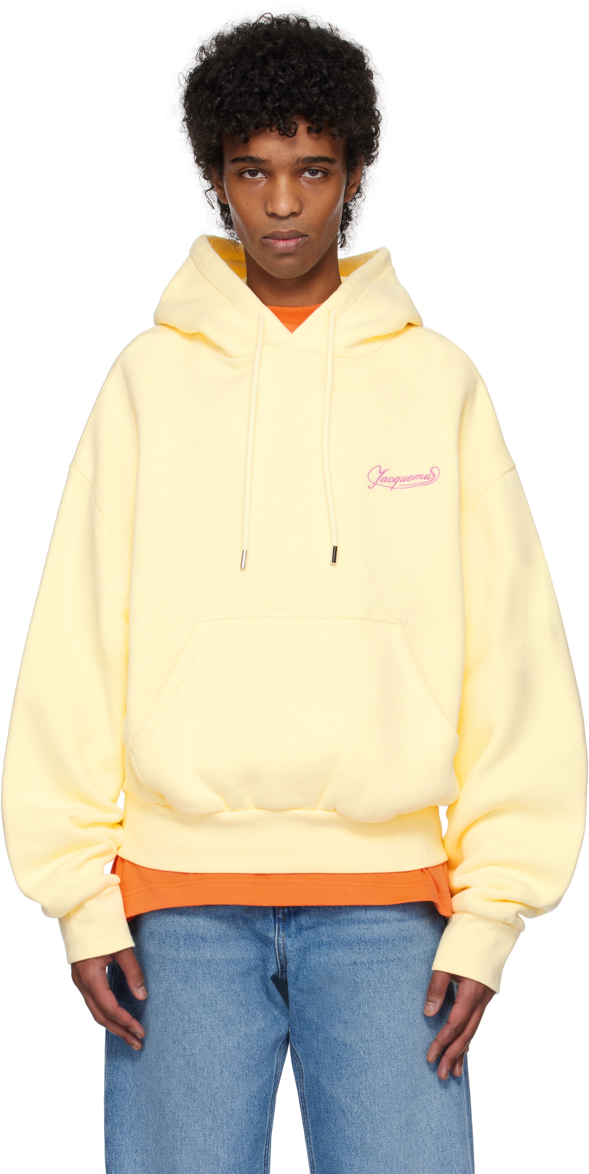 パーカー・フーディ JACQUEMUS Men Hoodies 22H245JS3102120151 Beige JACQUEMUS: Beige 'The Corto' Hoodie | SSENSE