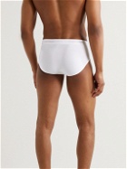 Calvin Klein Underwear - Essential Stretch Cotton and Modal-Blend Briefs - White