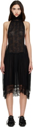 Collina Strada Black Lestat Midi Dress