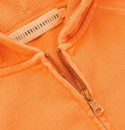 Billionaire Boys Club - Logo-Appliquéd Loopback Cotton-Jersey Zip-Up Hoodie - Orange