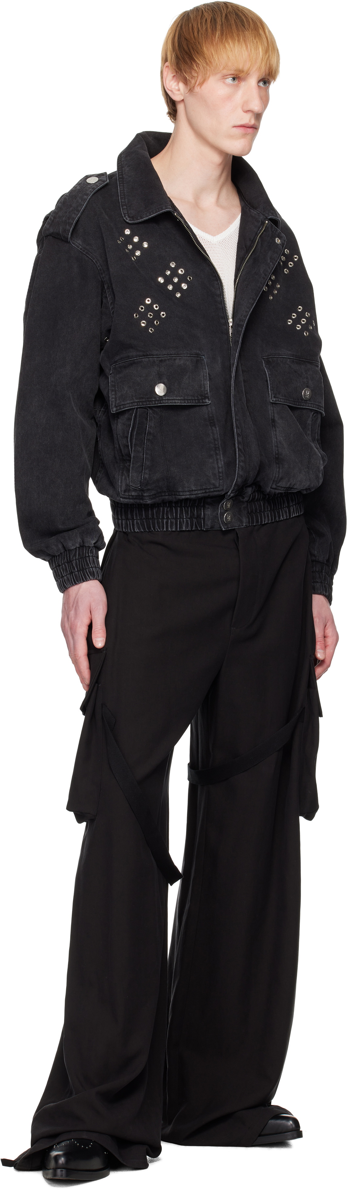 Ludovic de Saint Sernin Black Robert Denim Jacket