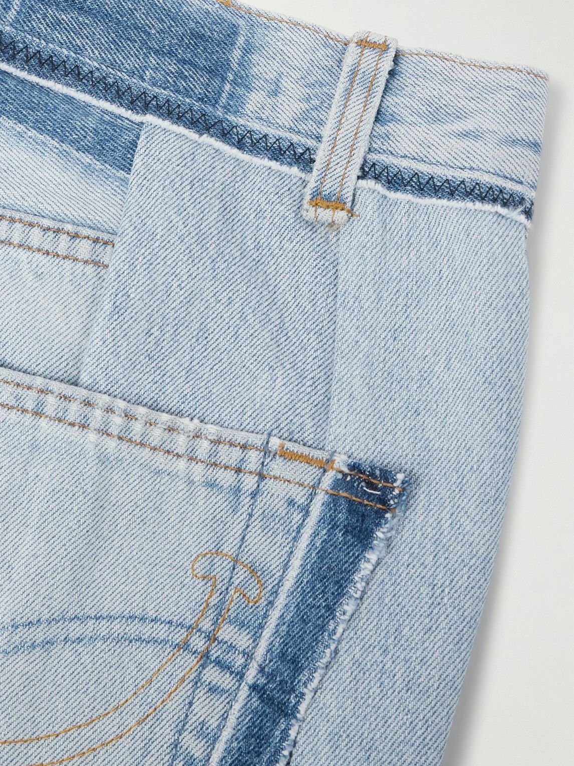 READYMADE - Flared Patchwork Jeans - Blue