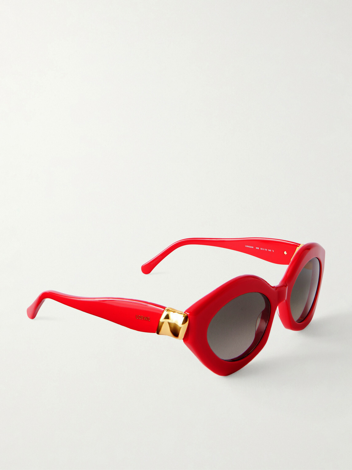 LOEWE - Coil Round-Frame Acetate Sunglasses - Red