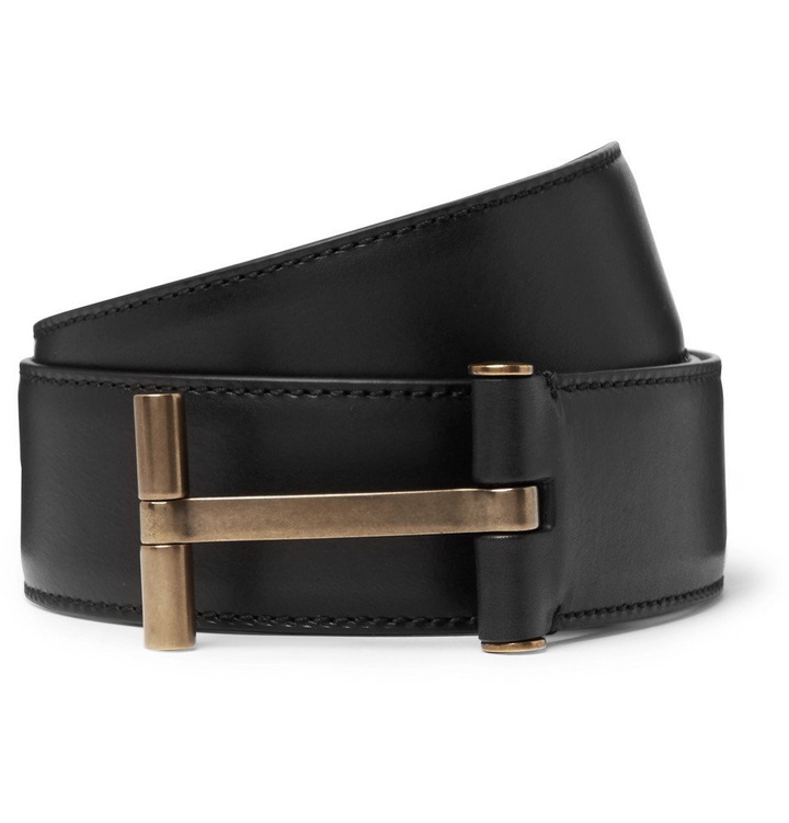 Photo: TOM FORD - 4cm Black Full-Grain Leather Belt - Men - Black