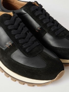 Mr P. - Carlos Suede and Leather Sneakers - Black