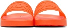 Dolce & Gabbana Orange Tonal Logo Sandals
