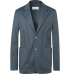 Maison Margiela - Anthracite Satin-Trimmed Tech-Jersey Blazer - Anthracite