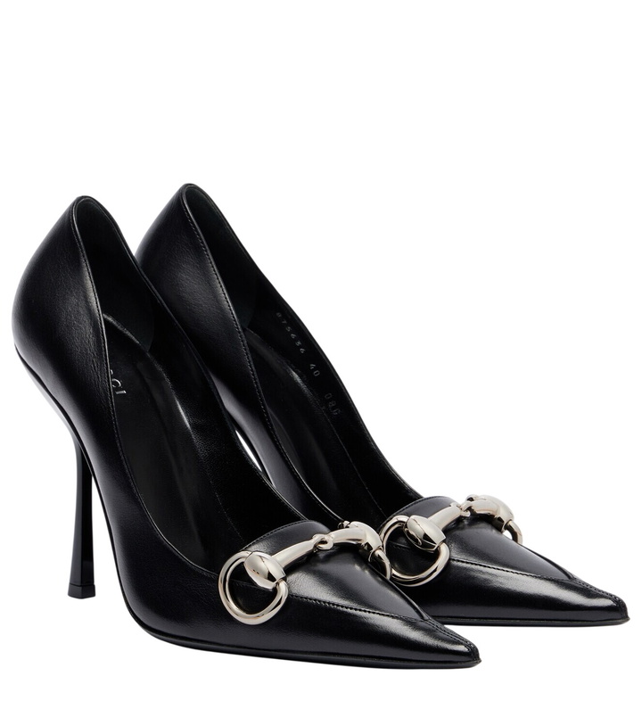 Photo: Gucci Boulevard Horsebit leather pumps