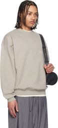 Y-3 Taupe Brushed Terry Crew Sweatshirt