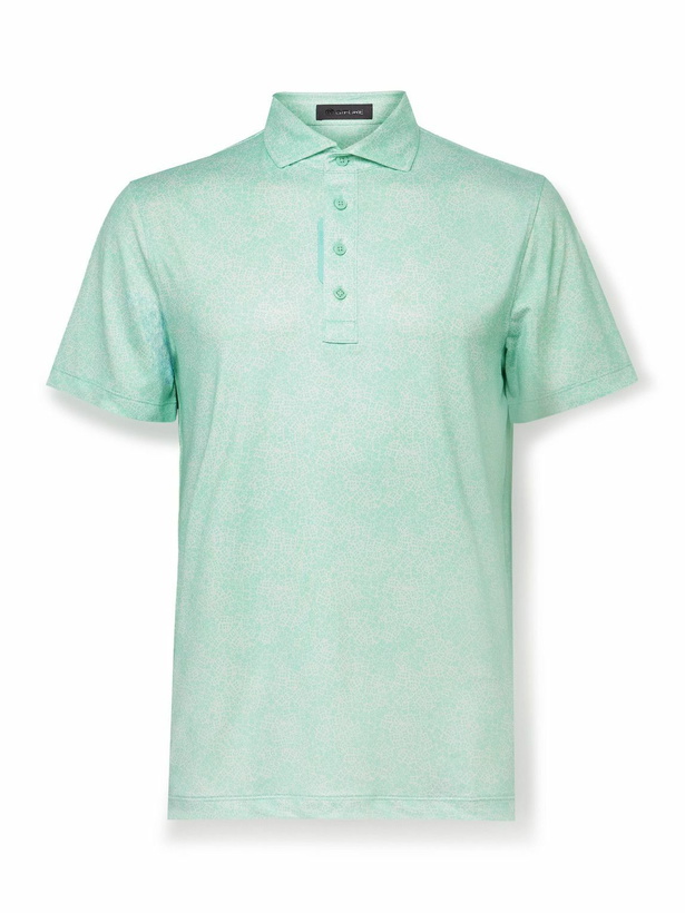 Photo: G/FORE - Floral-Print Tech-Jersey Golf Polo Shirt - Blue