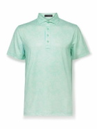 G/FORE - Floral-Print Tech-Jersey Golf Polo Shirt - Blue