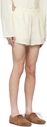 Rier Off-White Drawstring Shorts