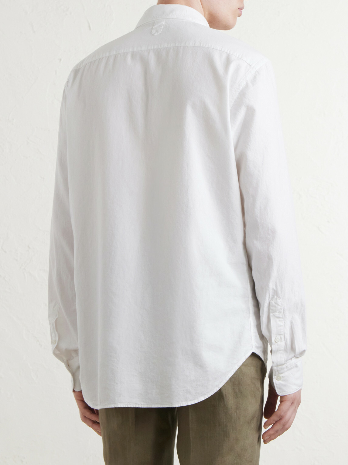 Canali - Garment-Dyed Cotton Shirt - White