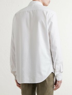 Canali - Garment-Dyed Cotton Shirt - White