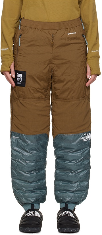 Photo: UNDERCOVER Gray & Brown The North Face Edition 50/50 Down Lounge Pants