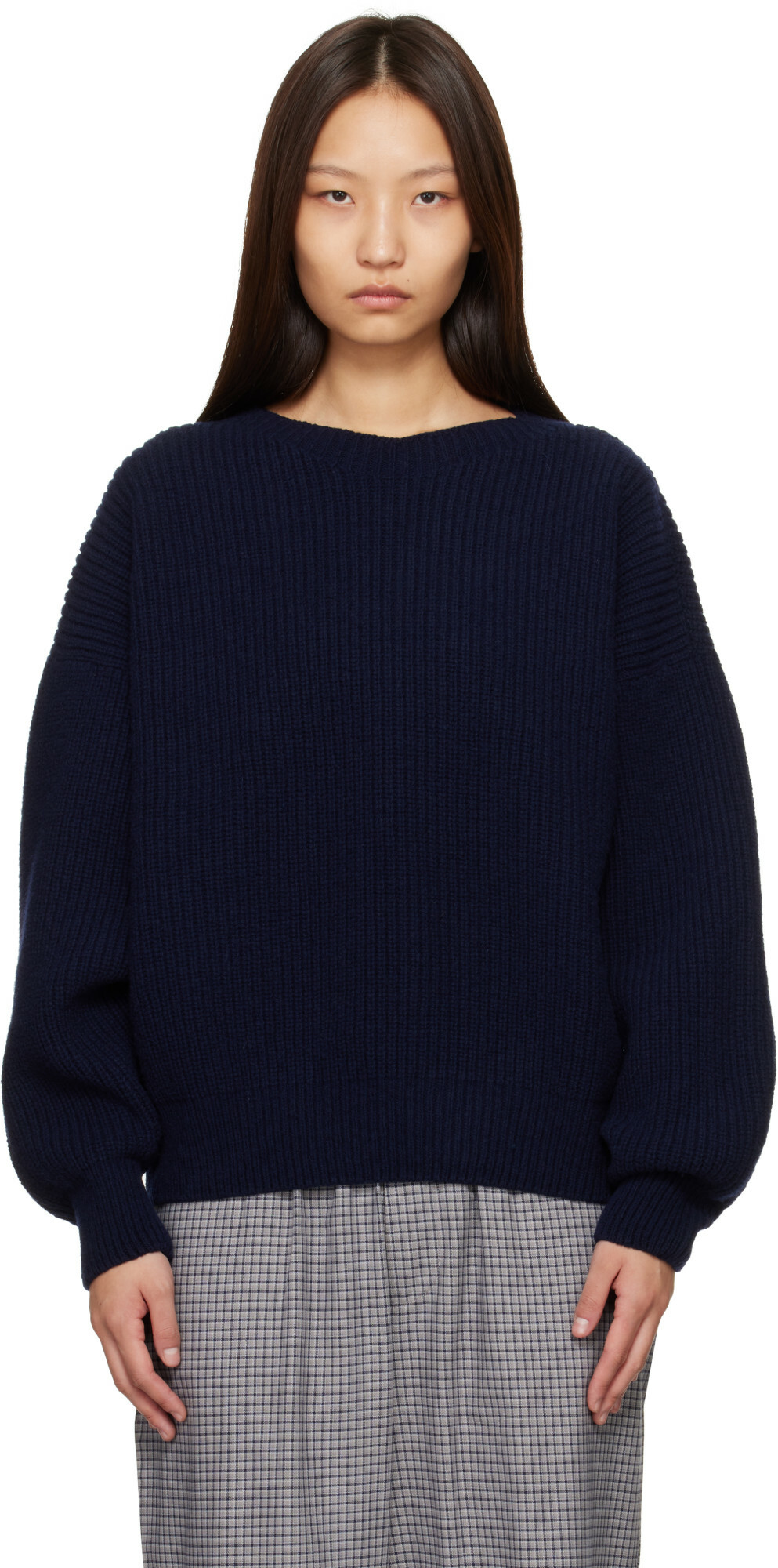 Baserange Navy Mea Sweater