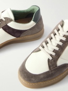Mr P. - Colour-Block Suede and Leather Sneakers - Multi