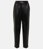 Alexander McQueen - High-rise straight-leg leather pants