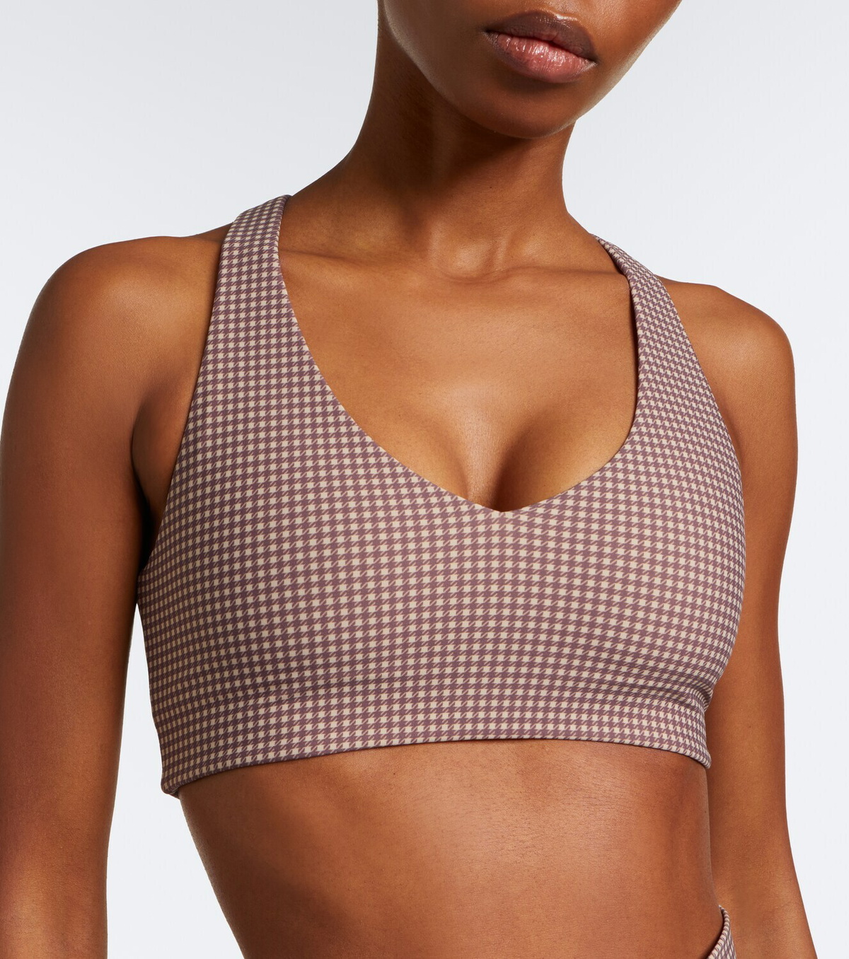 The Upside Palacio Getta gingham sports bra