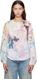 Ashley Williams Multicolor Bow Shirt