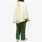 And Wander Men's Sil Poncho in Off White