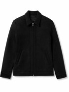 Rick Owens - Brushed Melton Wool Bomber Jacket - Black