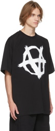 VETEMENTS Black Double Anarchy T-Shirt