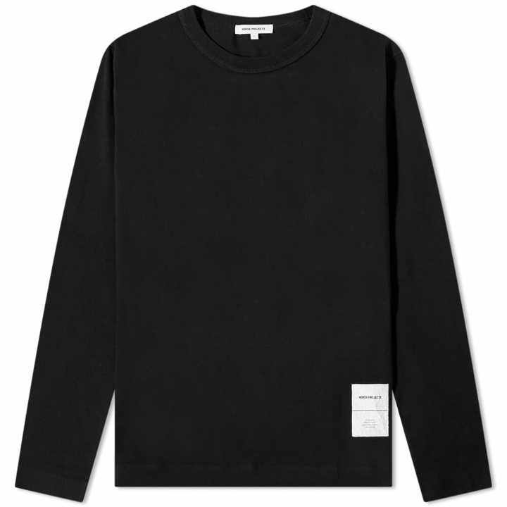 Photo: Norse Projects Long Sleeve Holger Tab Series Logo Tee