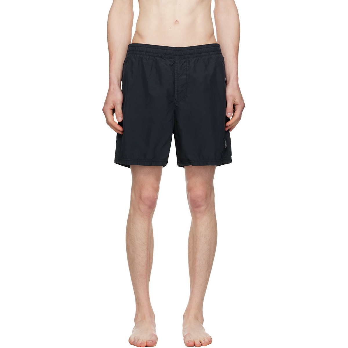 Stone Island Navy B100B09 Brushed Nylon Swim Shorts