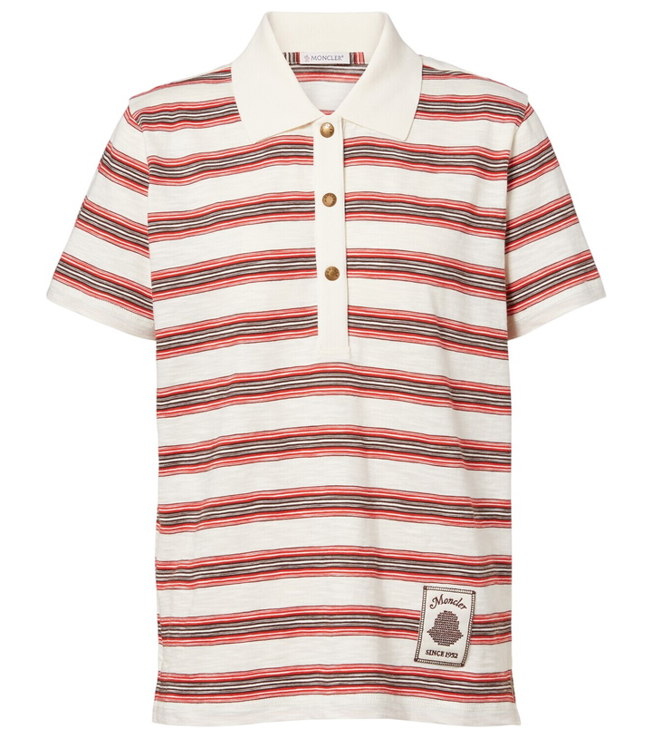 Photo: Moncler Striped cotton polo shirt