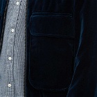 Oliver Spencer Men's Langar Cord Bomber Jacket in Sapphire Blue