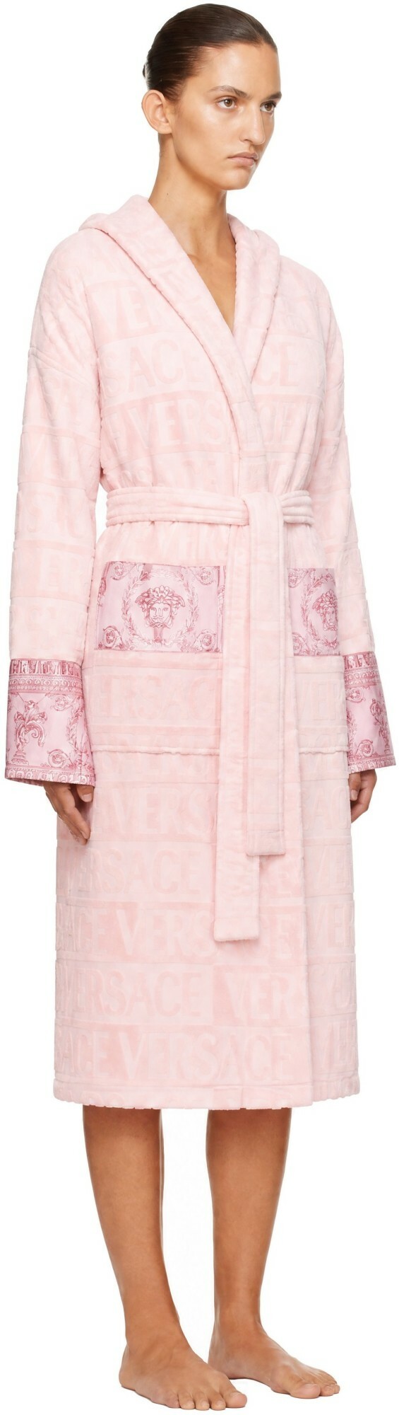 Versace Pink 'I Heart Baroque' Bathrobe