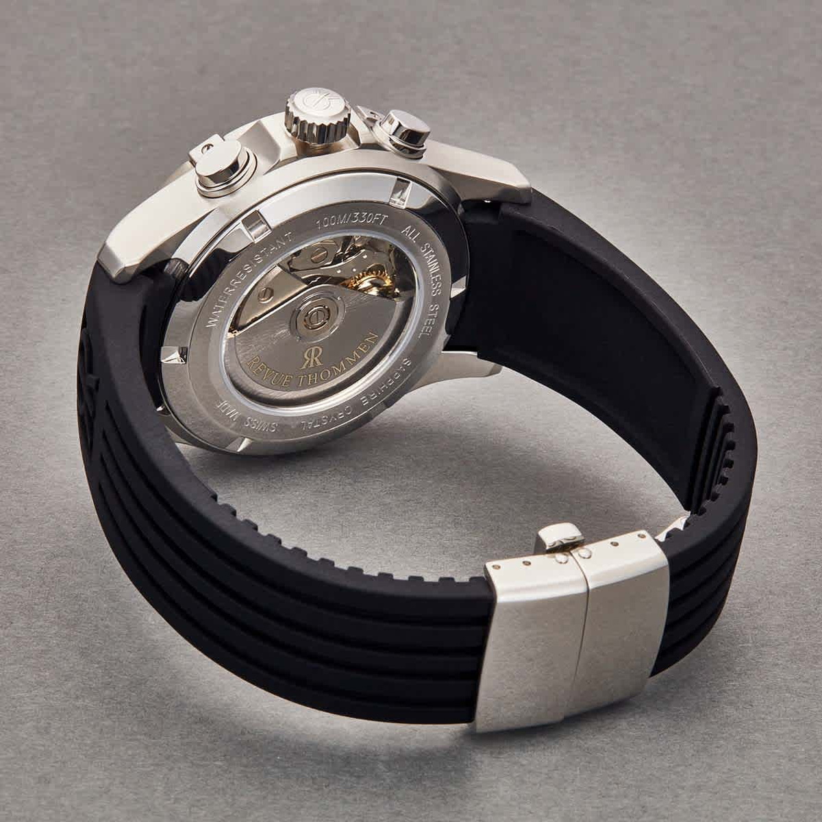 Revue Thommen Air Speed XL Chronograph Automatic Silver Dial Mens Watch 16071.6828