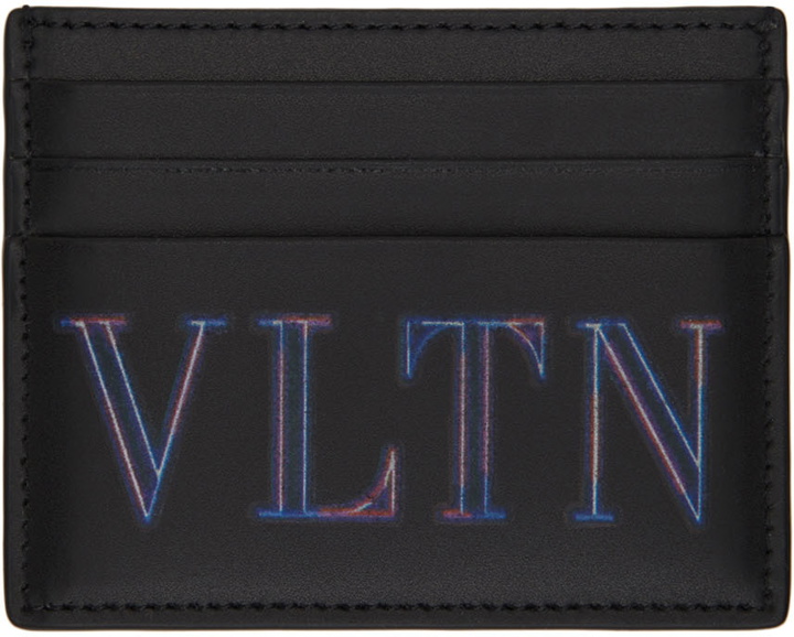 Photo: Valentino Garavani Black VLTN Neon Card Holder