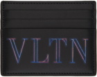 Valentino Garavani Black VLTN Neon Card Holder