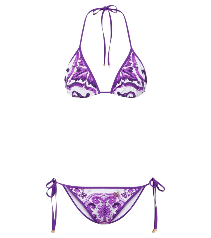 Maillot De Bain Une Pièce Dolce & Gabbana Majolica - Taille 4, Multicolore - Neuf étiqueté