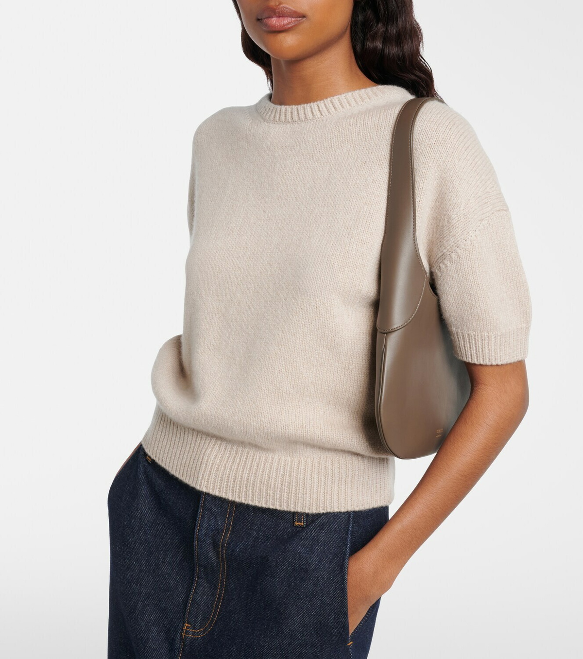 Khaite Golden cashmere sweater