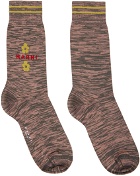 Marni Pink & Gray Marled Socks