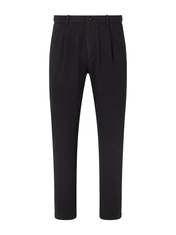 Photo: Mr P. - Daniel Tapered Pleated Cotton-Canvas Trousers - Gray