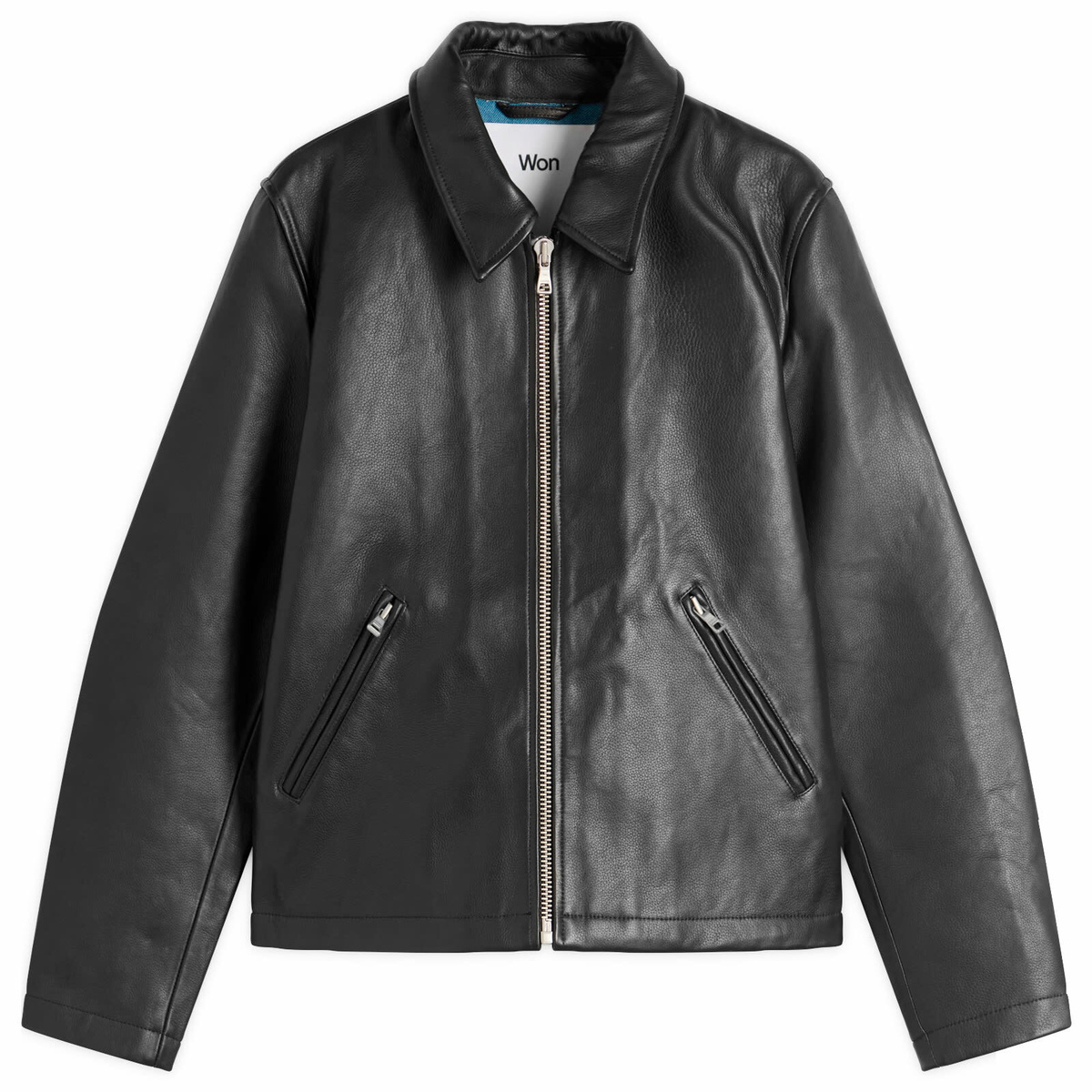 Won Hundred Black Blaze Leather Jacket Won Hundred