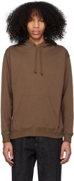 BEAMS PLUS Brown Drawstring Hoodie