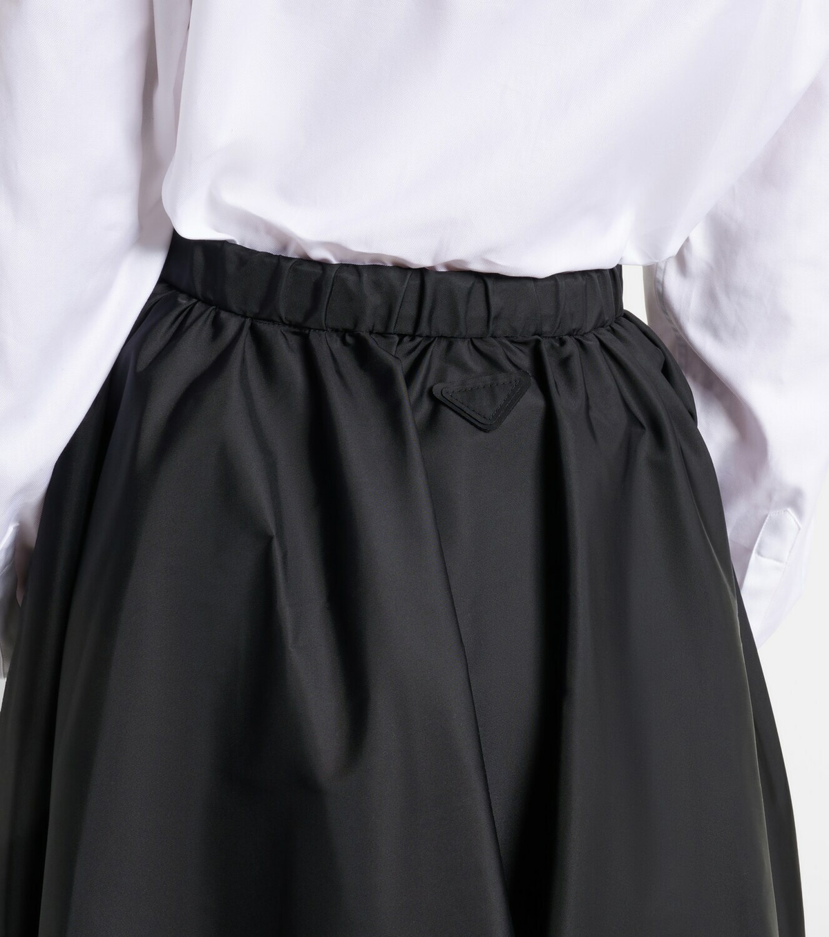 Prada Re-Nylon belted midi skirt