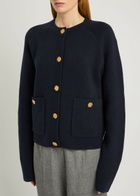 Toteme Wool-blend Cardigan Navy
