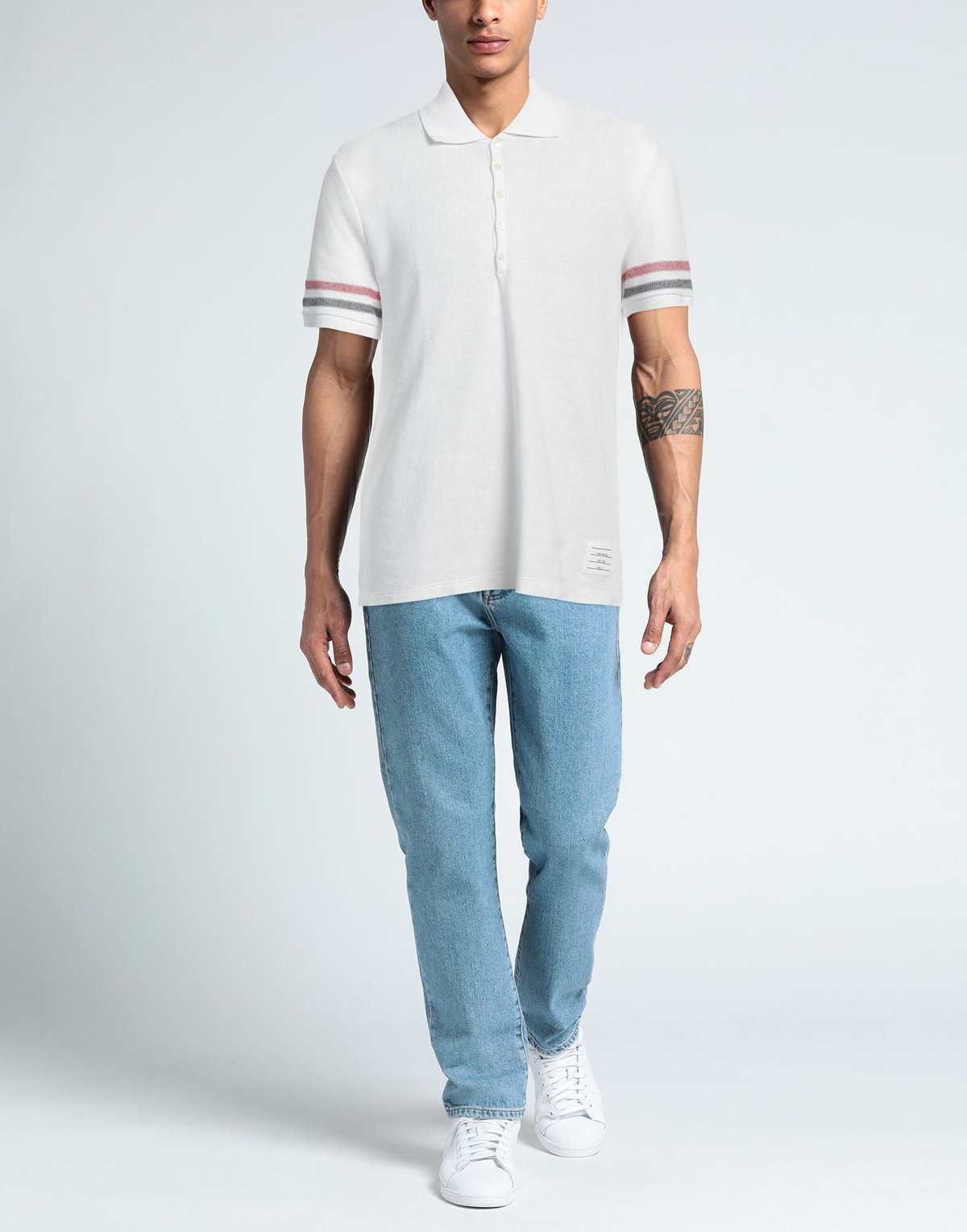 Thom Browne Mens Polo shirt in White