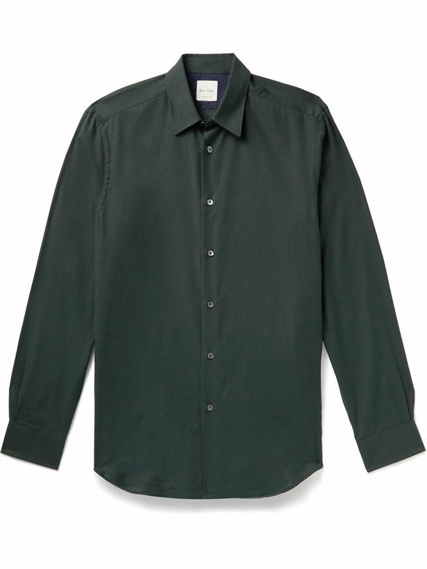 Photo: Paul Smith - Brushed Cotton-Twill Shirt - Green