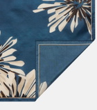Brunello Cucinelli Floral silk twill scarf