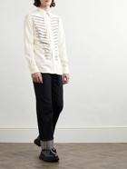 Alexander McQueen - Slim-Fit Printed Silk-Poplin Shirt - Neutrals