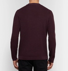 NN07 - Duncan Textured Wool-Blend Sweater - Men - Burgundy